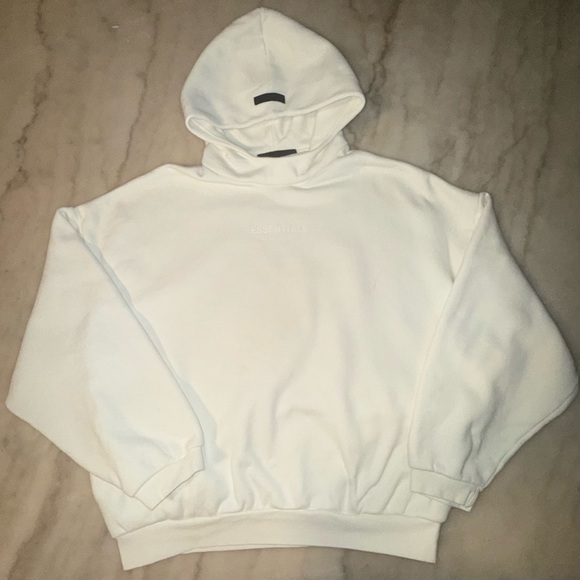 Fear of God ESSENTIALS men’s Cloud Dancer large Hoodie - Picture 2 of 13